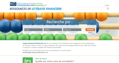 Desktop Screenshot of inspirezlesavoirfinancier.ca